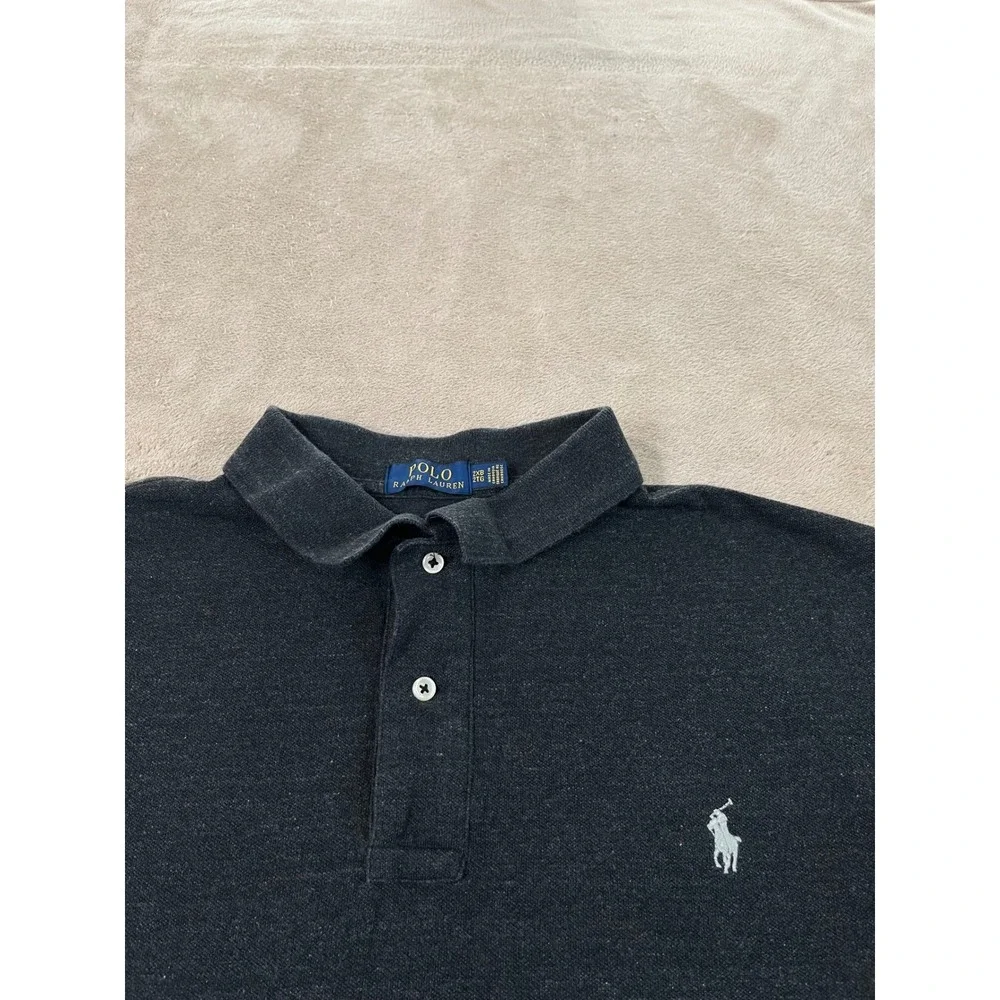 Polo Ralph Lauren Polo Shirt Men's 2XB Big Charcoal Grey Heather Short Sleeve
